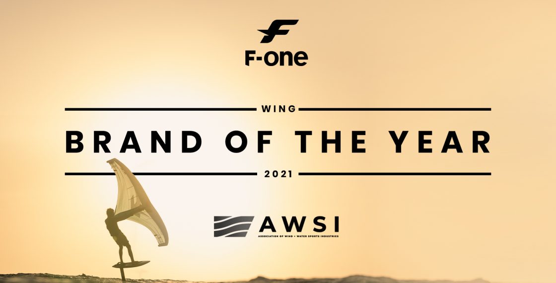 F-ONE wins AWSI Wing Foil Brand of the Year!
