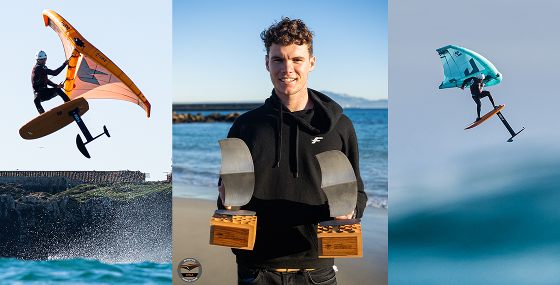 Titouan Galea First Wingfoil Surf Freestyle World Champion in History of Wingfoiling F ONE
