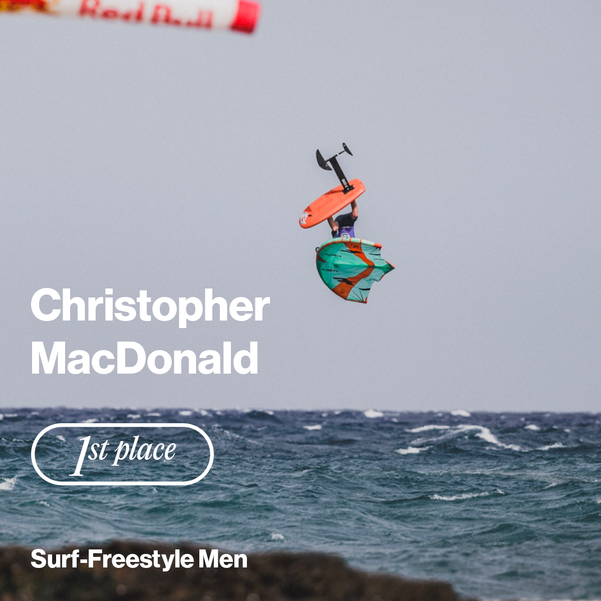 Christopher MacDonald wins first place in Surf-Freestyle ! 1
