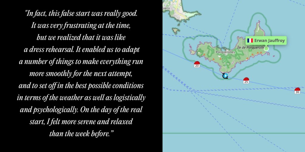 Erwan Jauffroy successfully completes his Foil Crossing Challenge 3