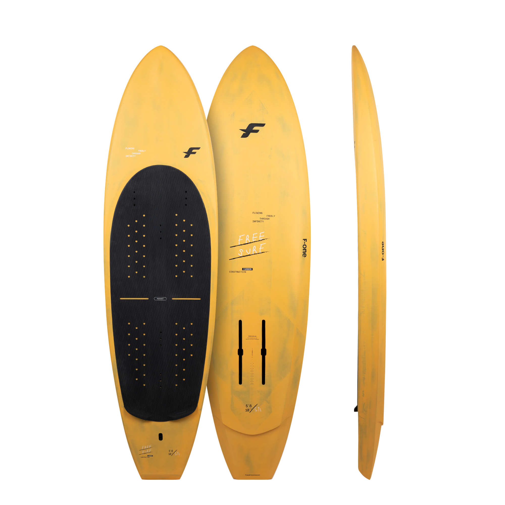 ROCKET FREE SURF CARBON - F-ONE